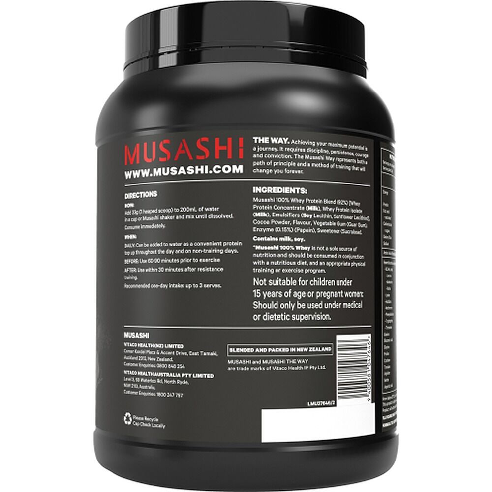 Musashi Recovery 100% Whey Chocolate 900g