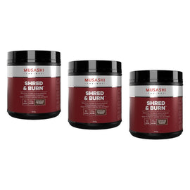 Musashi Shred & Burn Chocolate 340g Pack of 3