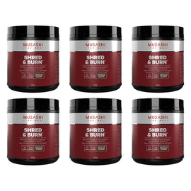 Musashi Shred & Burn Chocolate 340g Pack of 6