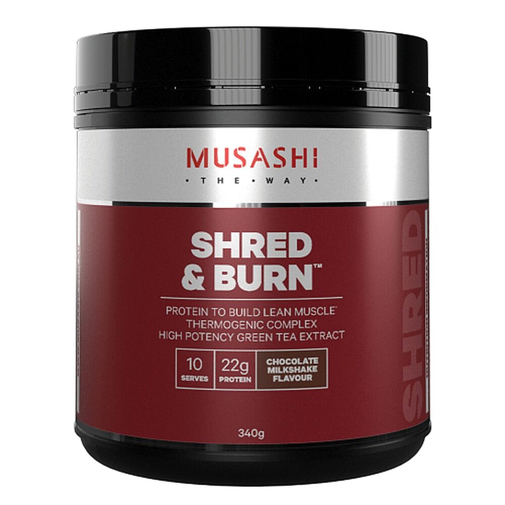 Musashi Shred & Burn Chocolate 340g