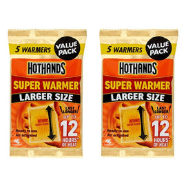 Hot Hands Super Hand & Body Warmer 5 Pack x 6 Bundle of 2