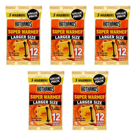 Hot Hands Super Hand & Body Warmer 5 Pack x 6 Bundle of 5