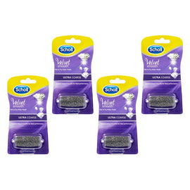 Scholl Velvet Smooth Wet & Dry Roller Head Ultra Coarse Pack of 4