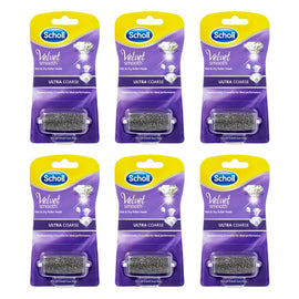 Scholl Velvet Smooth Wet & Dry Roller Head Ultra Coarse Pack of 6