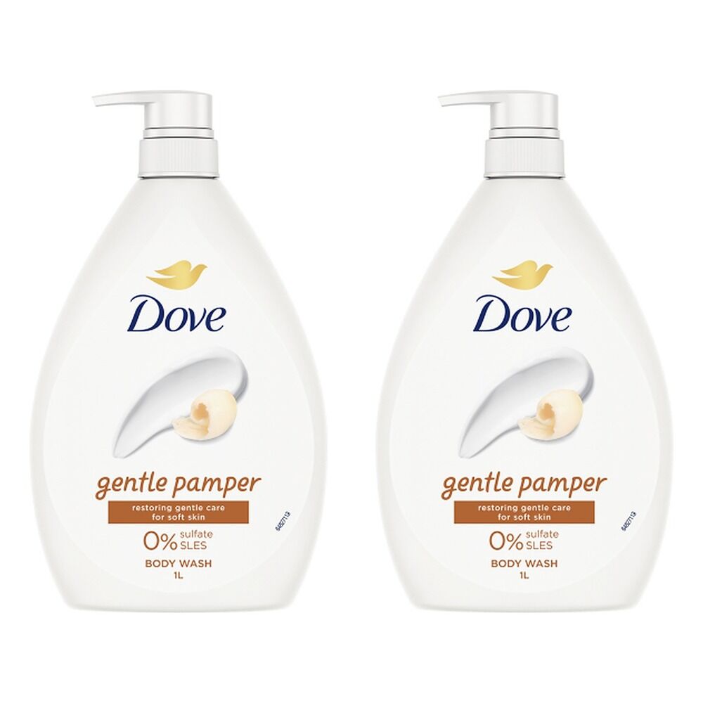 Dove Gentle Pamper Body Wash 1L Pack of 2