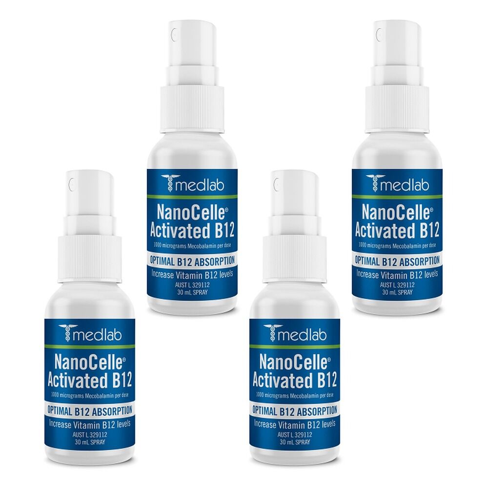 Medlab NanoCelle Activated B12 30mL Pack of 4