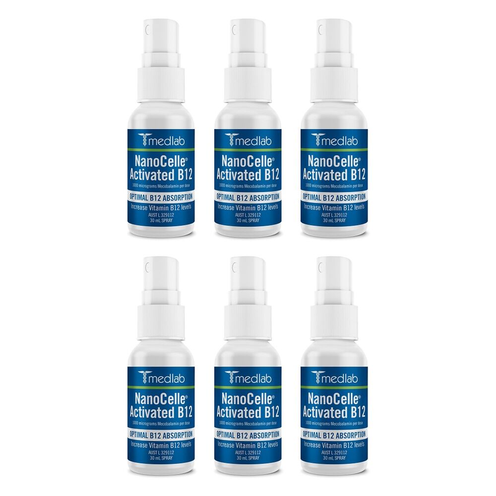 Medlab NanoCelle Activated B12 30mL Pack of 6