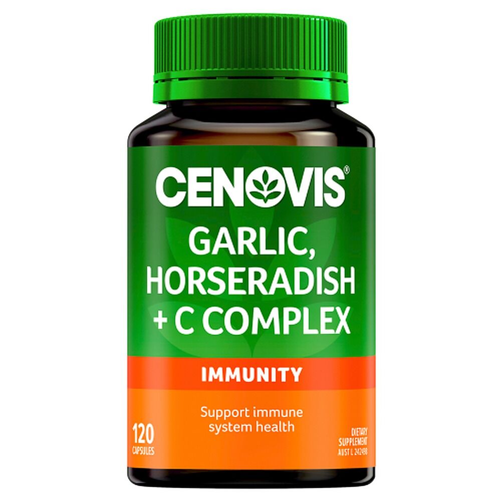 Cenovis Garlic, Horseradish & C Complex Immunity 120 Capsules