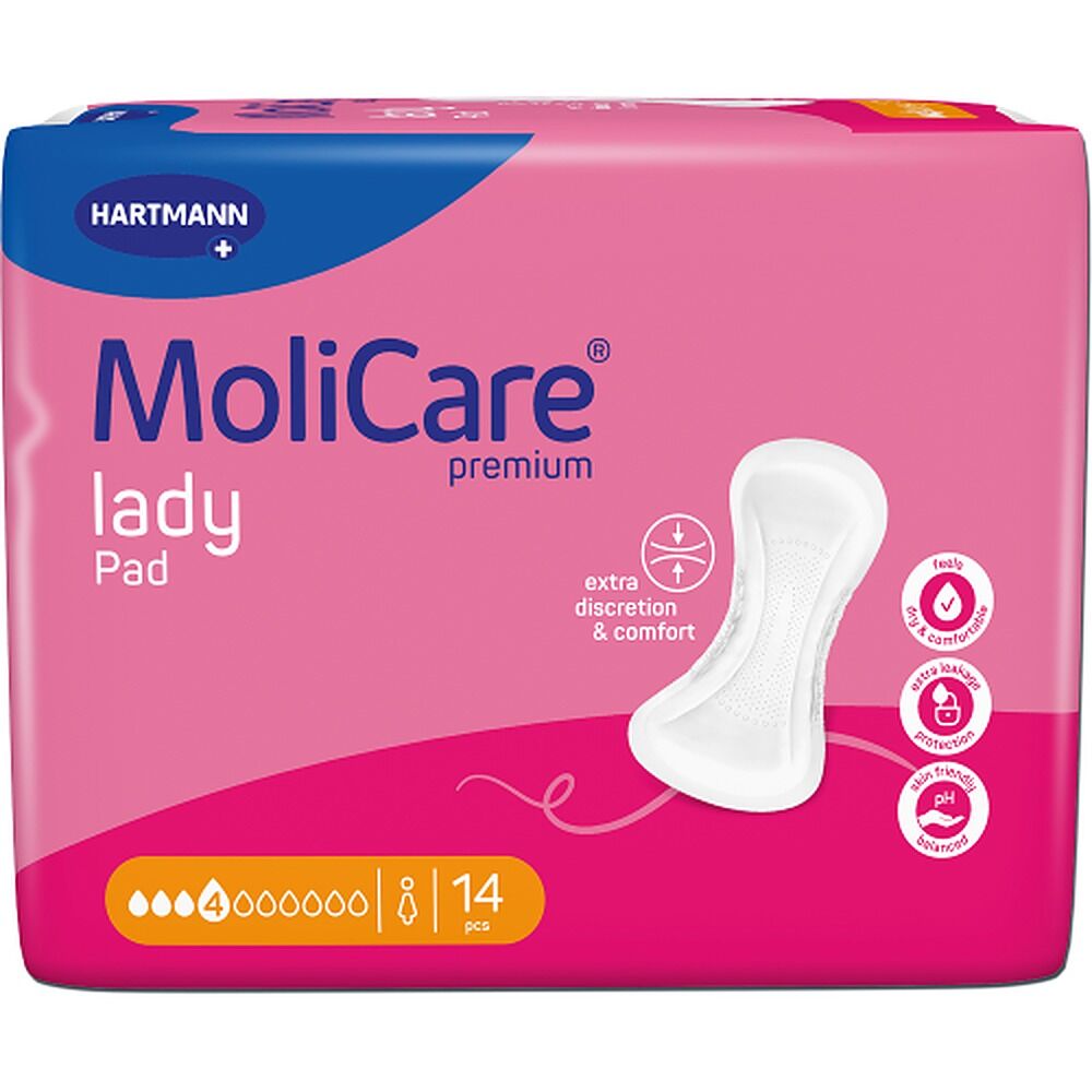 MoliCare Premium Lady Pad 4 Drops 14 Pack x 12