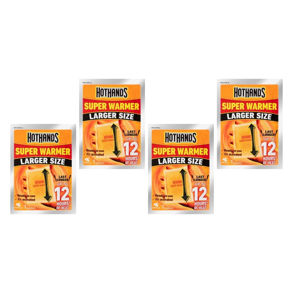 Hot Hands Super Warmer Body x 24 Bundle of 4