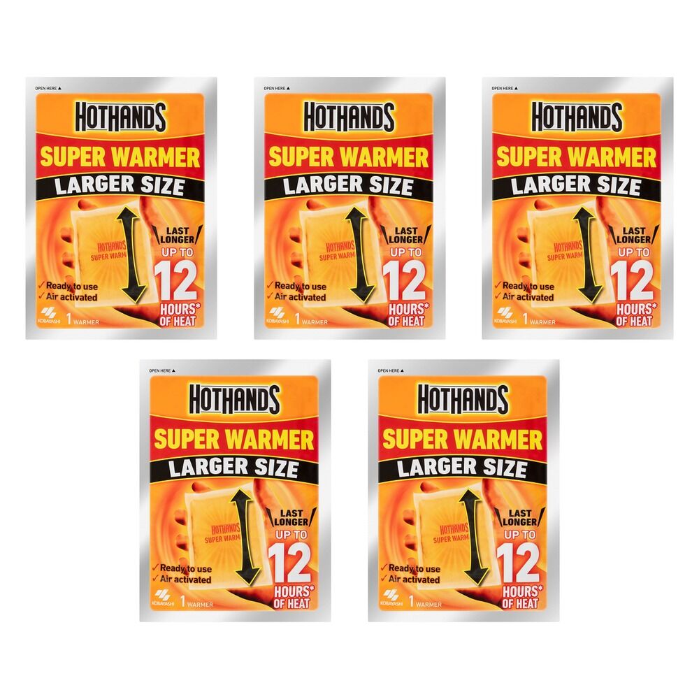 Hot Hands Super Warmer Body x 24 Bundle of 5
