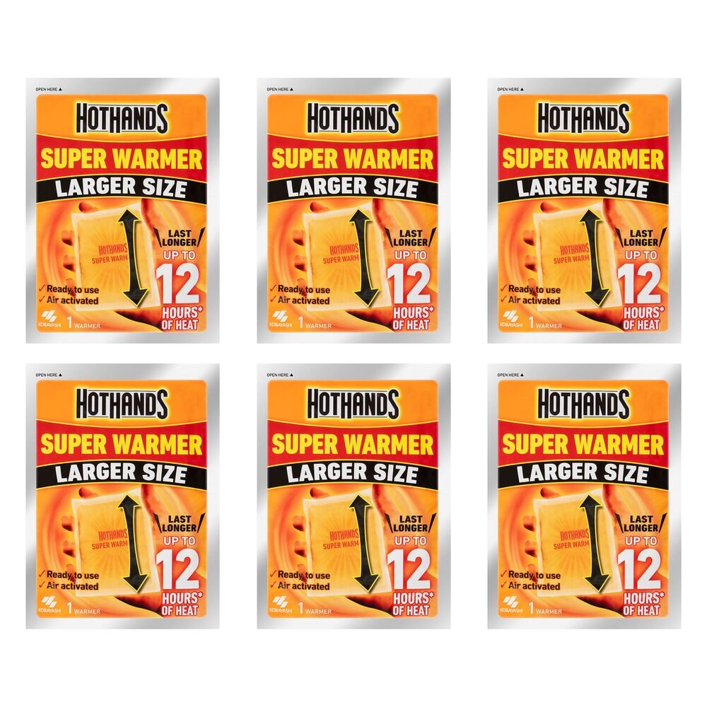 Hot Hands Super Warmer Body x 24 Bundle of 6