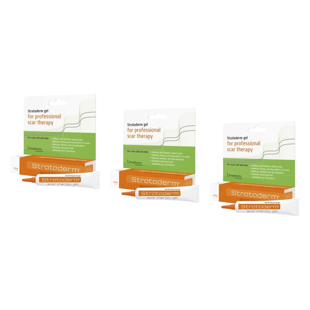 Strataderm Scar Therapy Gel 20g Pack of 3