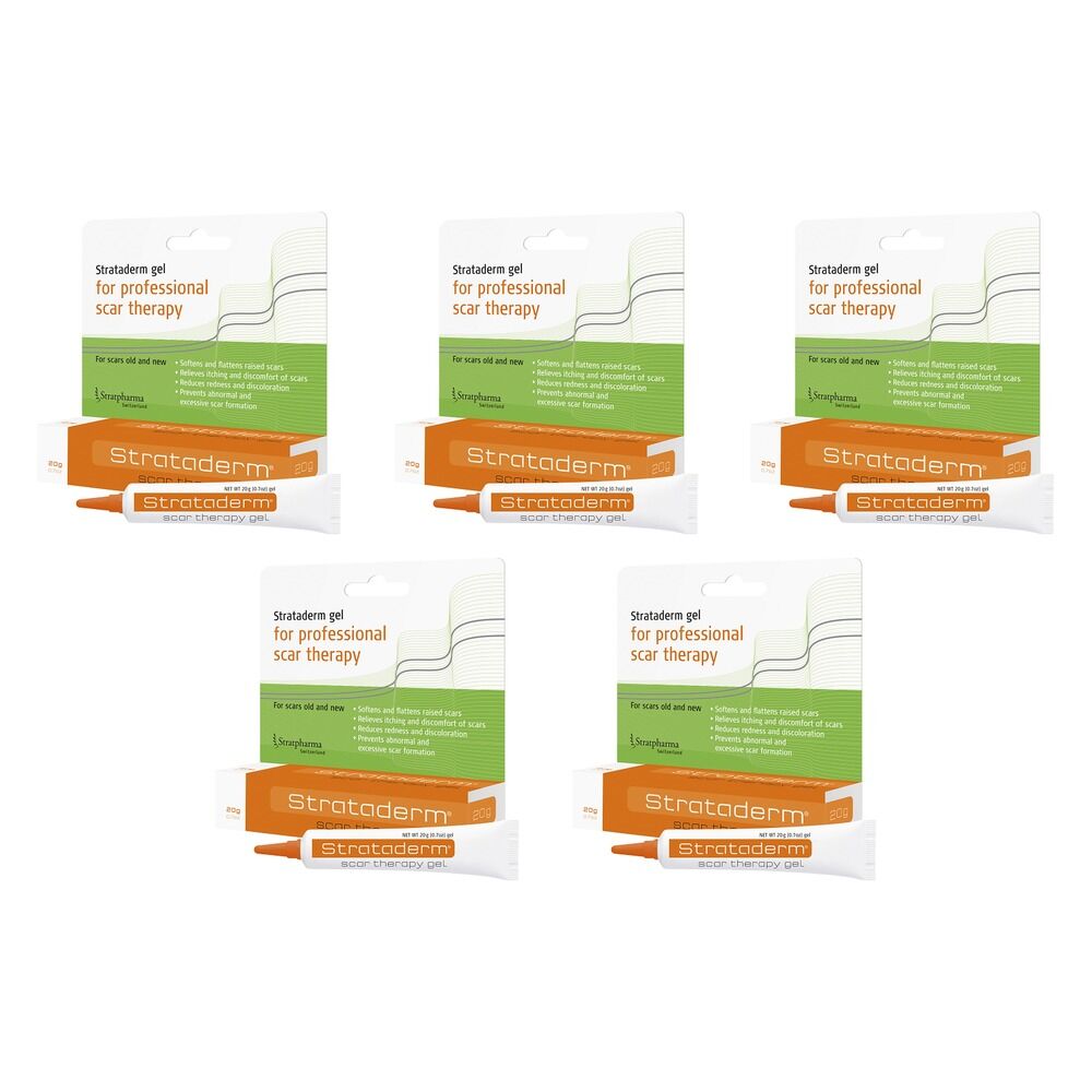 Strataderm Scar Therapy Gel 20g Pack of 5