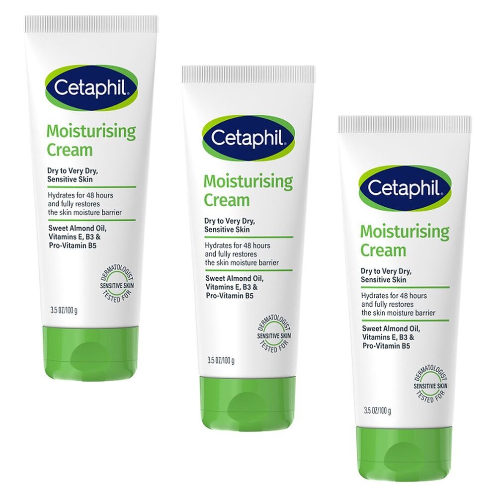 Cetaphil Moisturising Cream 100g Pack of 3
