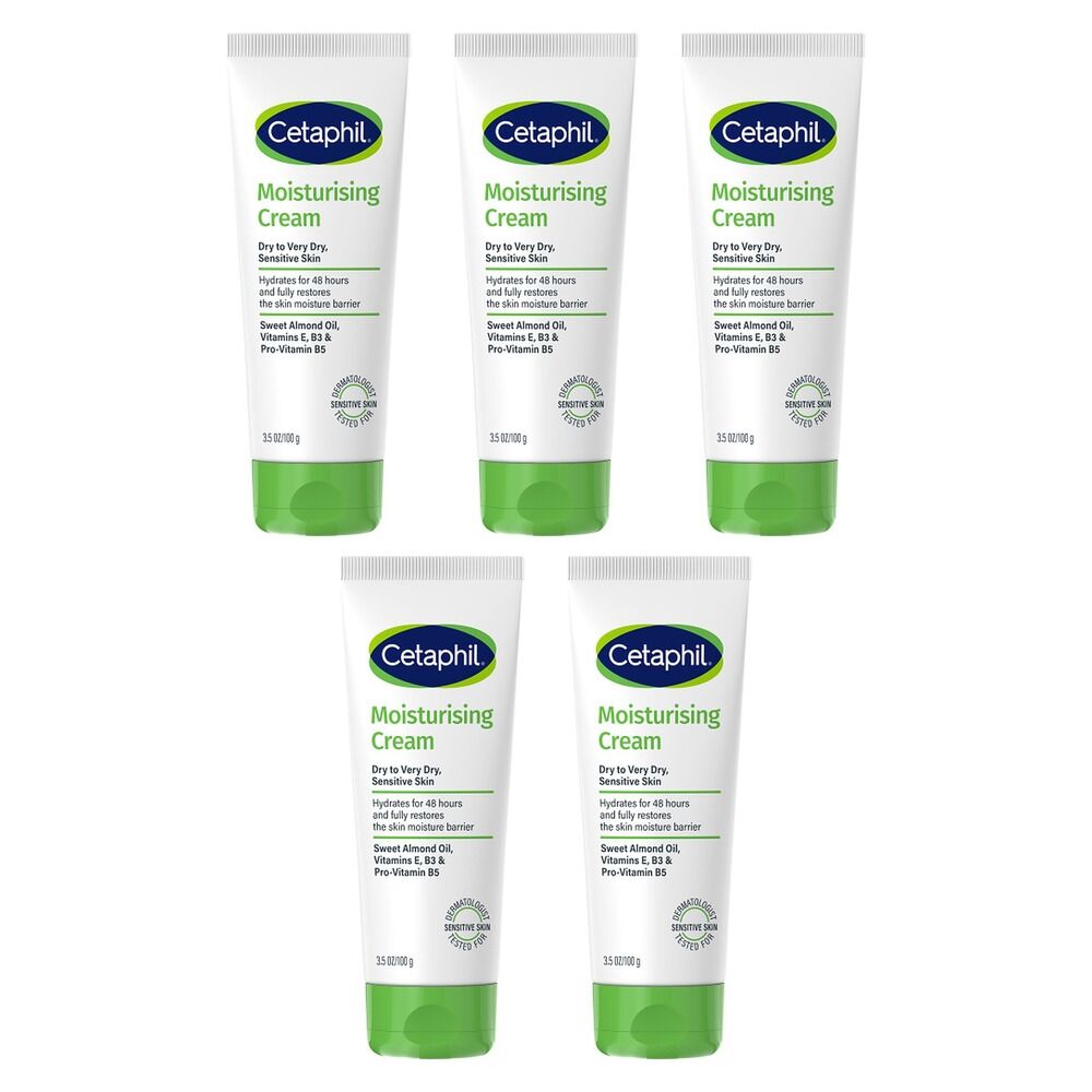 Cetaphil Moisturising Cream 100g Pack of 5