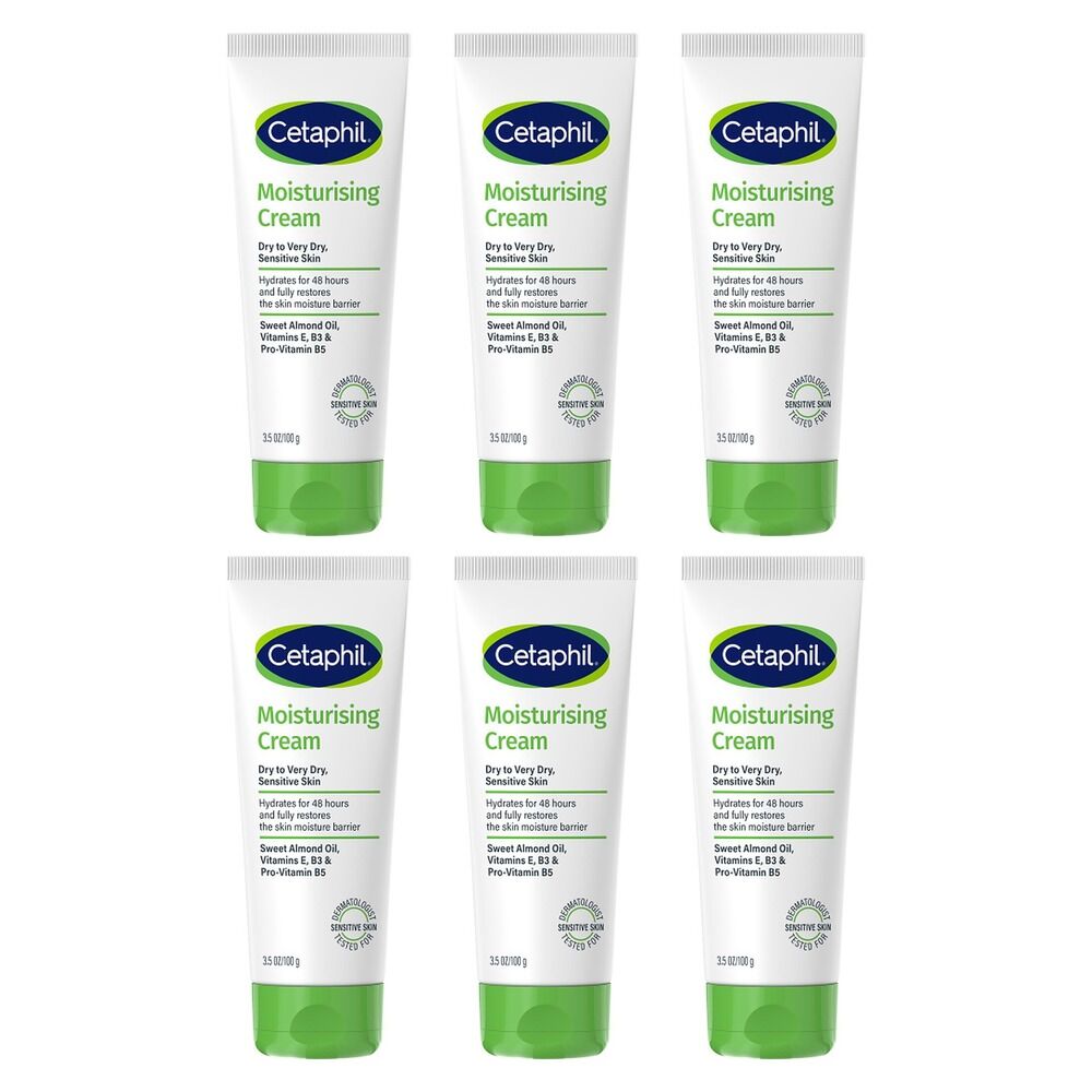 Cetaphil Moisturising Cream 100g Pack of 6