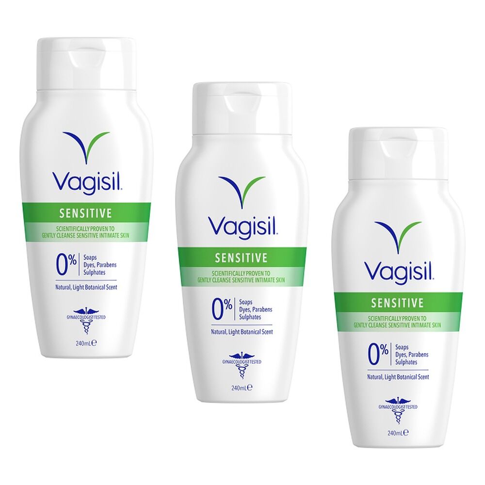 Vagisil Sensitive Daily Intimate Wash 240mL x 3 Bundle of 3