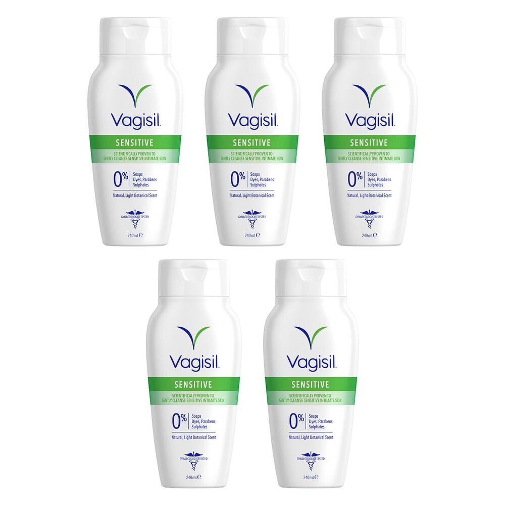 Vagisil Sensitive Daily Intimate Wash 240mL x 3 Bundle of 5