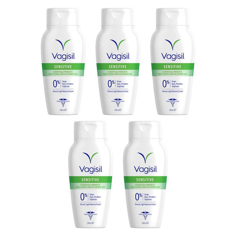 Vagisil Sensitive Daily Intimate Wash 240mL x 3 Bundle of 5