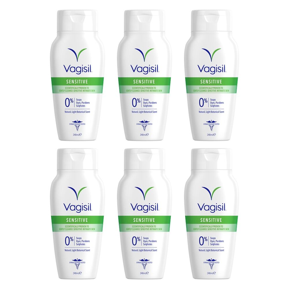 Vagisil Sensitive Daily Intimate Wash 240mL x 3 Bundle of 6