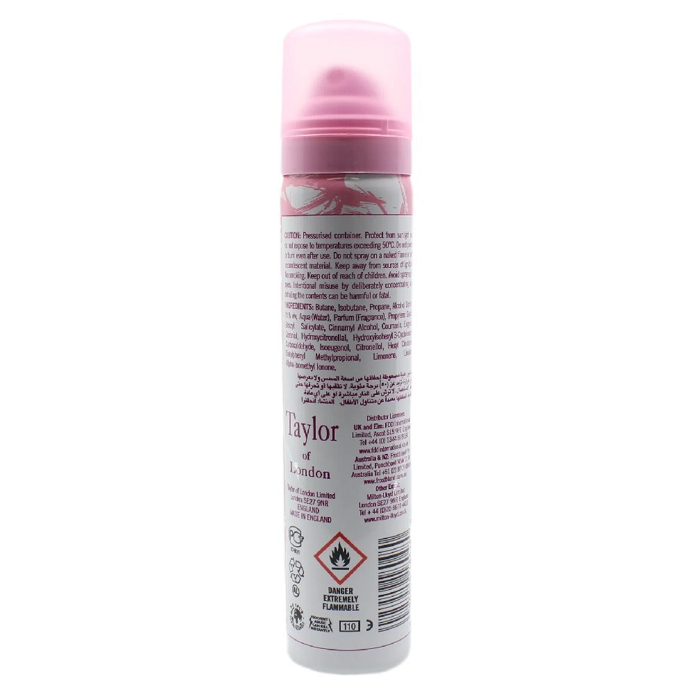 Taylor of London White Satin Perfumed Body Spray 75ml