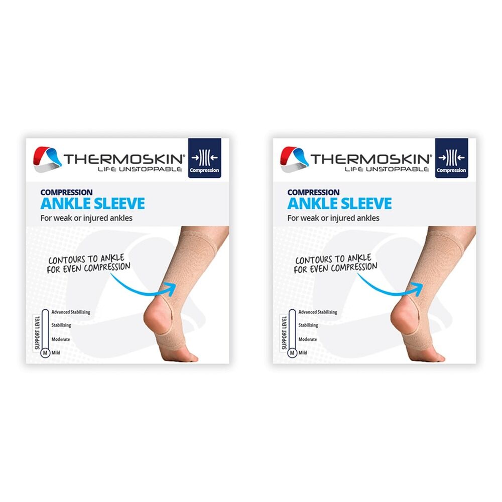 Thermoskin Ankle Sleeve Small Beige Pack of 2