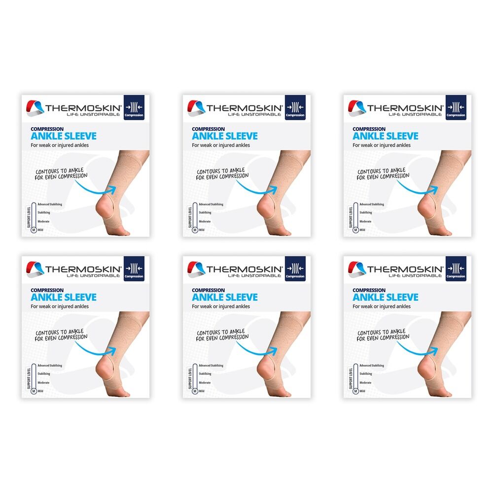 Thermoskin Ankle Sleeve Small Beige Pack of 6