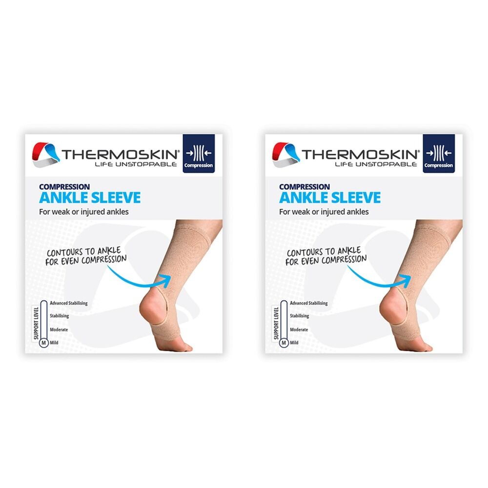 Thermoskin Ankle Sleeve Medium Beige Pack of 2