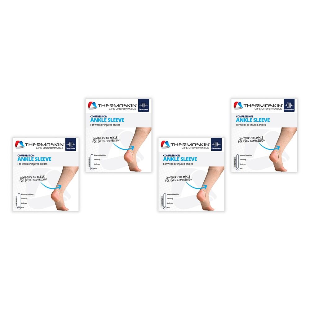 Thermoskin Ankle Sleeve Medium Beige Pack of 4