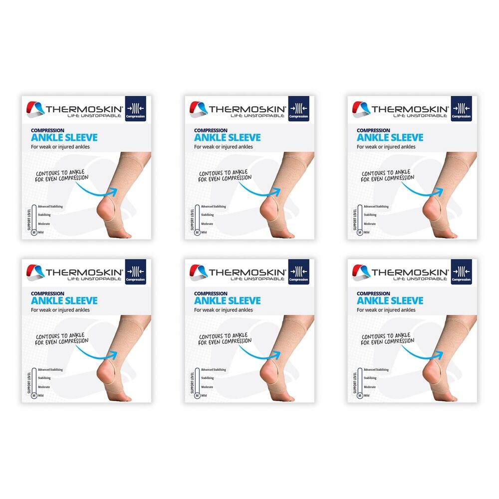 Thermoskin Ankle Sleeve Medium Beige Pack of 6