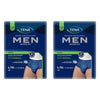 Tena Men Active Fit Pants Plus Blue L/XL 8 Pack x 2 Bundle of 2
