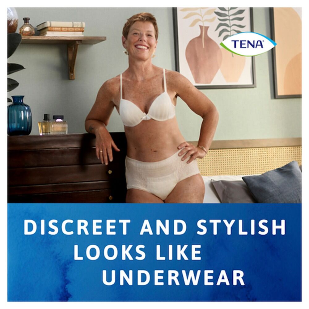 Tena Discreet High Waist Underwear Super Creme M 9 Pack x 2