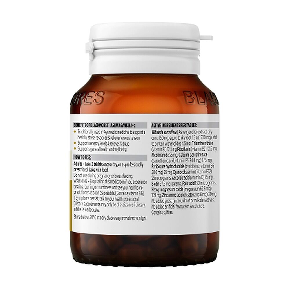 Blackmores Ashwagandha+ 60 Tablets