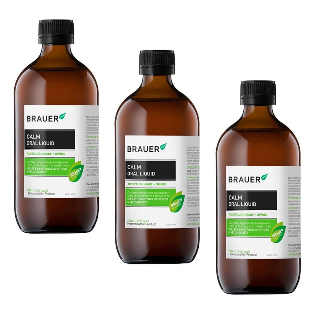 Brauer Calm Oral Liquid 500mL Pack of 3