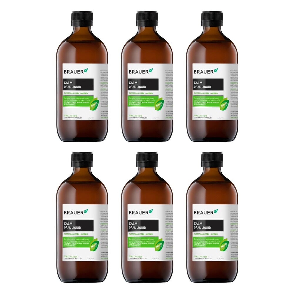 Brauer Calm Oral Liquid 500mL Pack of 6
