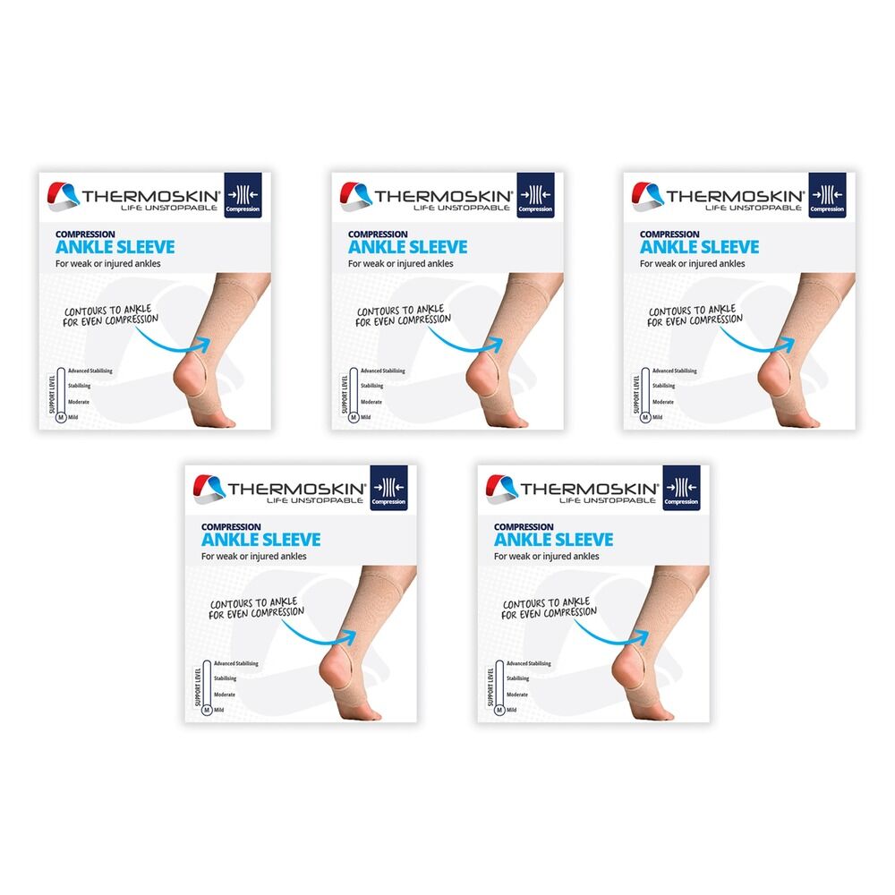 Thermoskin Ankle Sleeve Large Beige Pack of 5