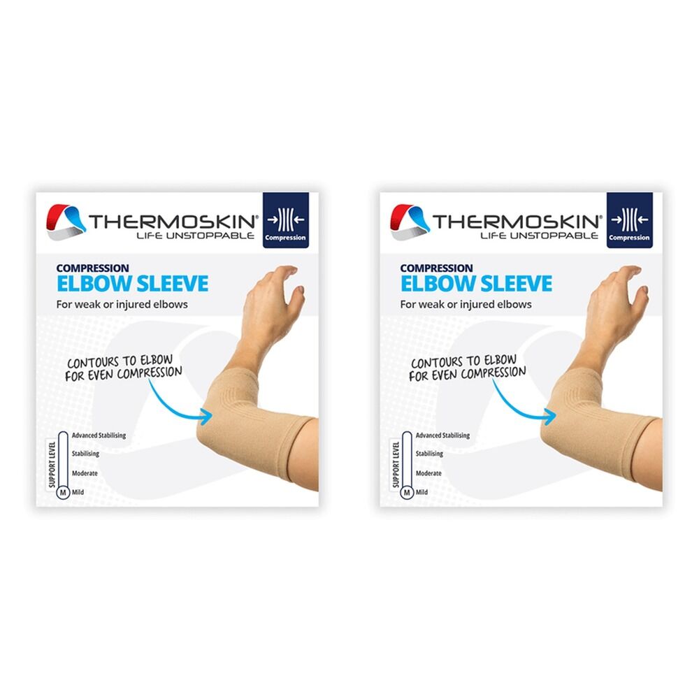 Thermoskin Elbow Sleeve Small Beige Pack of 2