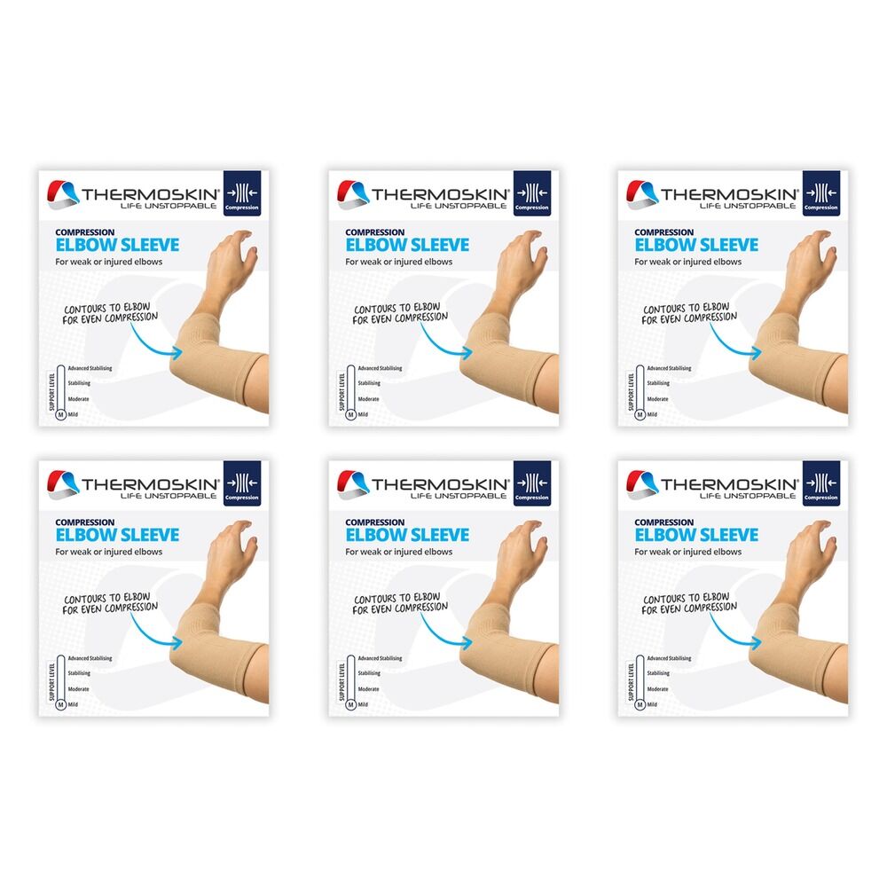 Thermoskin Elbow Sleeve Medium Beige Pack of 6