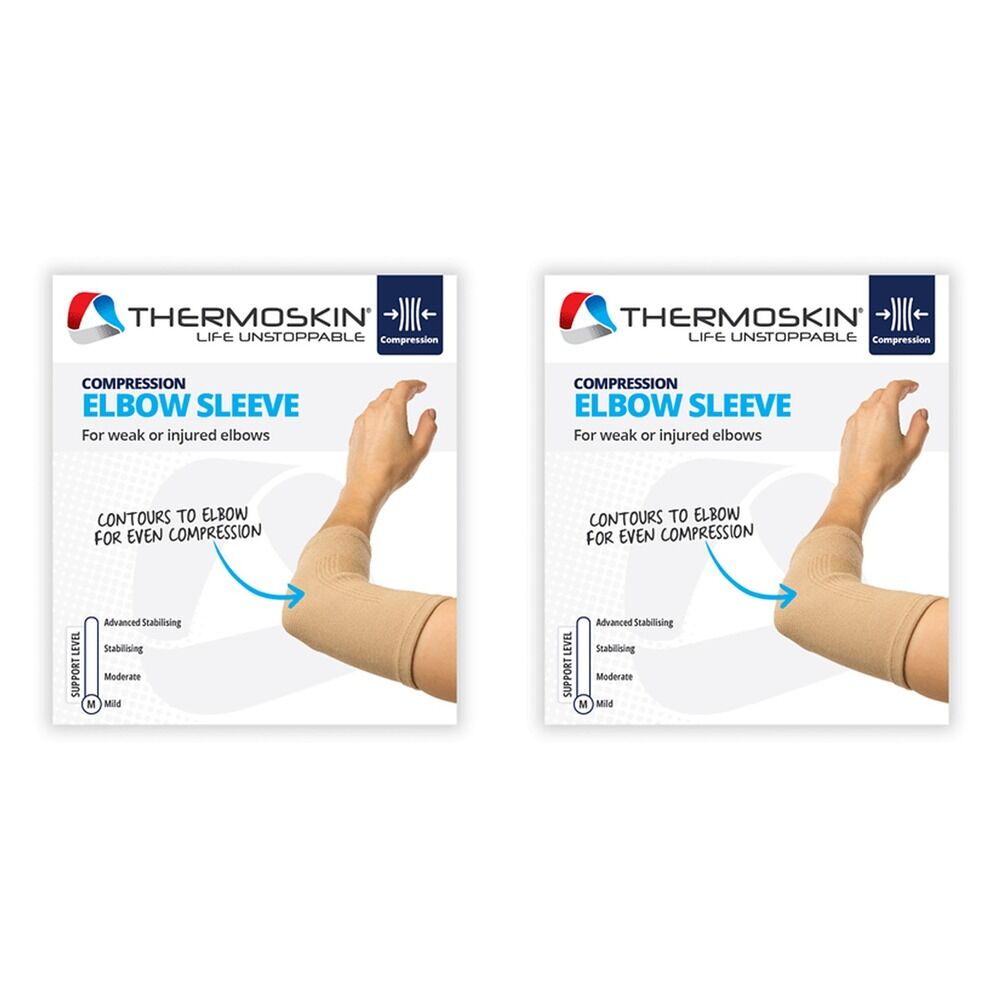 Thermoskin Elbow Sleeve Extra Large Beige Pack of 2