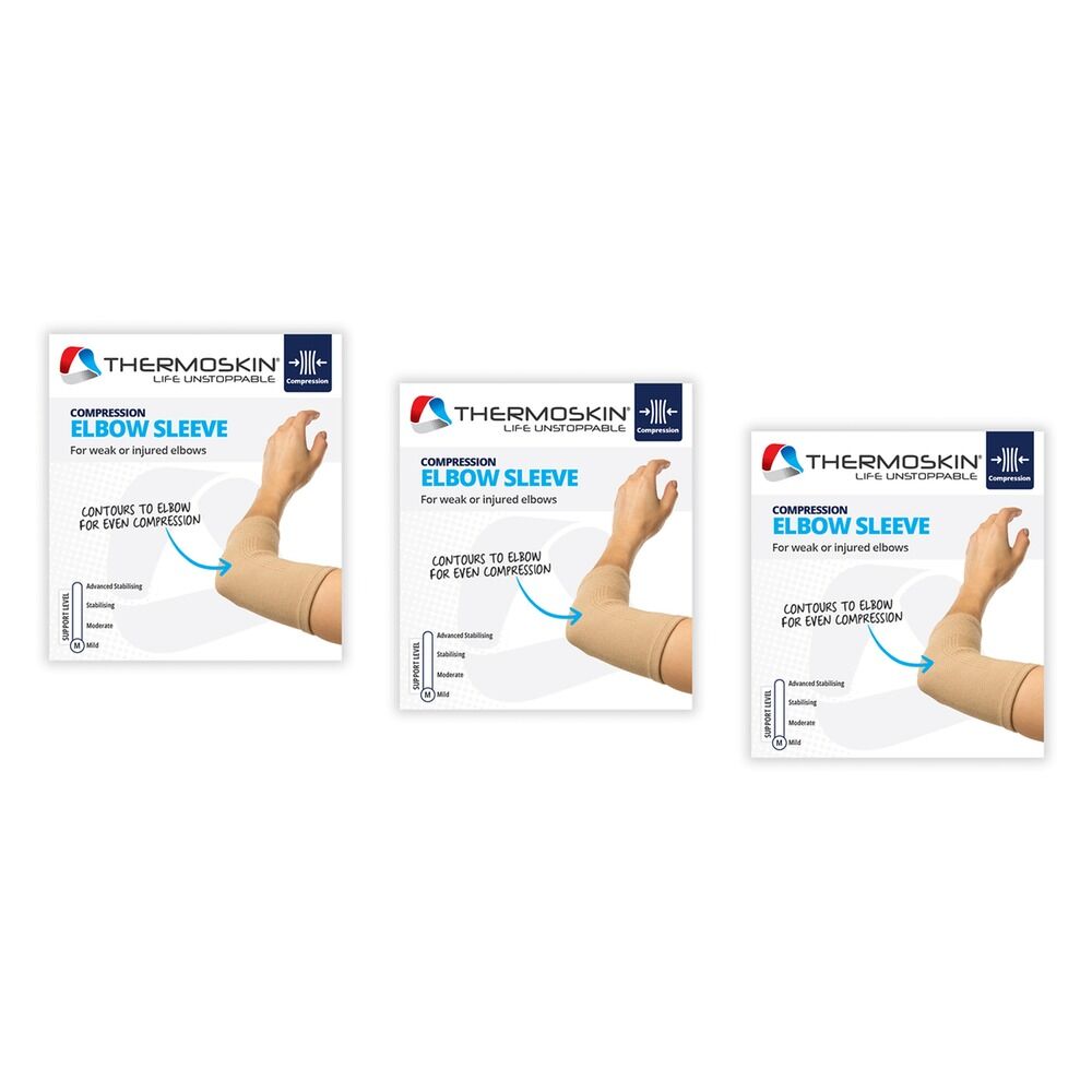 Thermoskin Elbow Sleeve Extra Large Beige Pack of 3