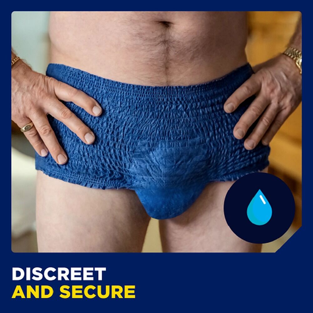 Tena Men Active Fit Pants Plus Blue S/M 9 Pack x 2
