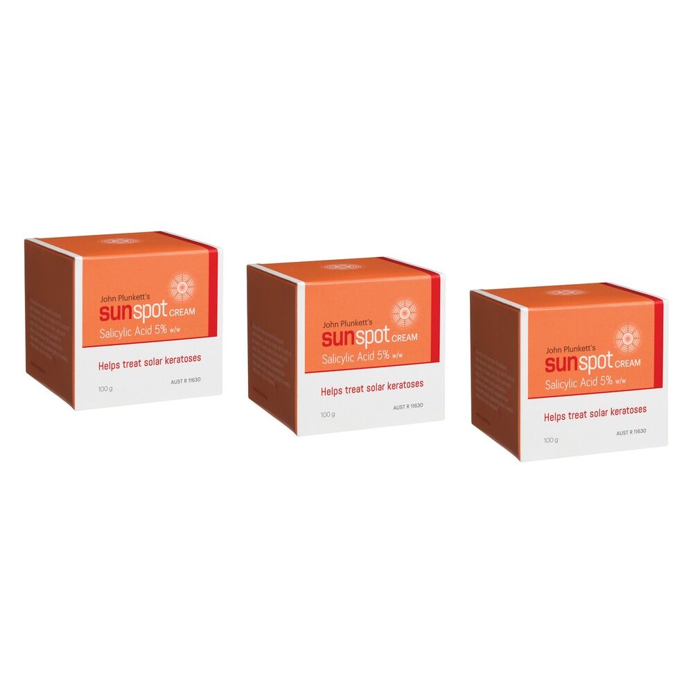 Plunketts Sunspot Cream 100g Pack of 3