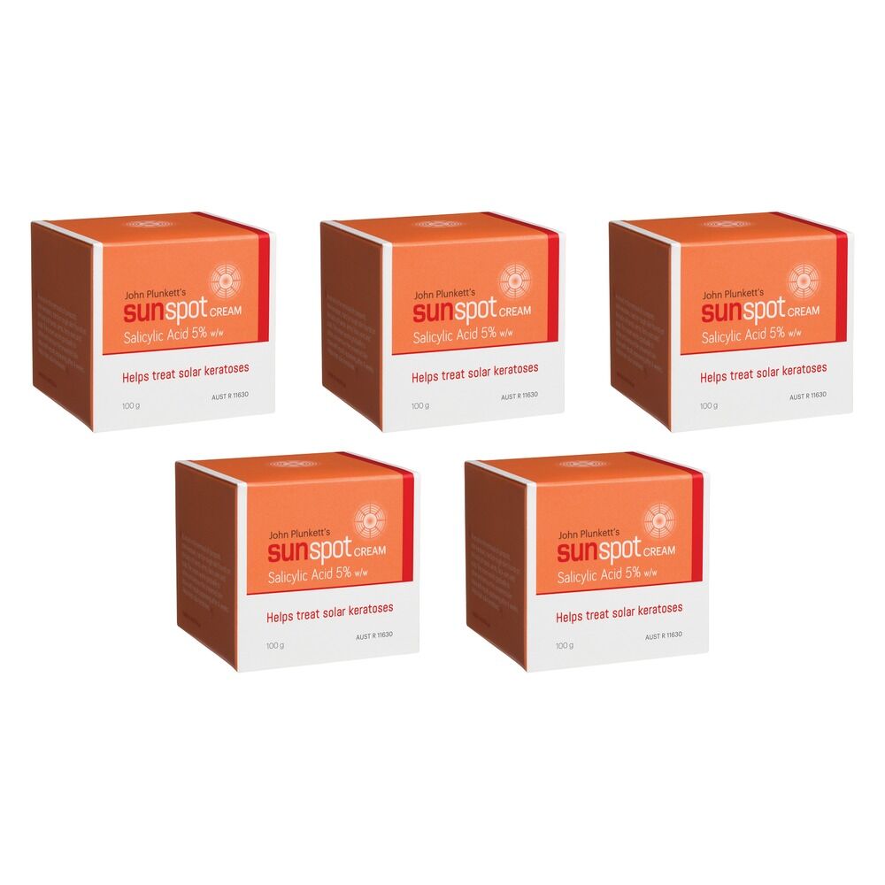 Plunketts Sunspot Cream 100g Pack of 5