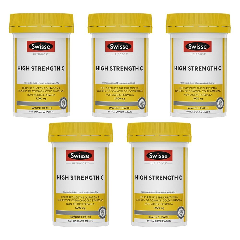 Swisse Ultiboost High Strength C 150 Tablets Pack of 5