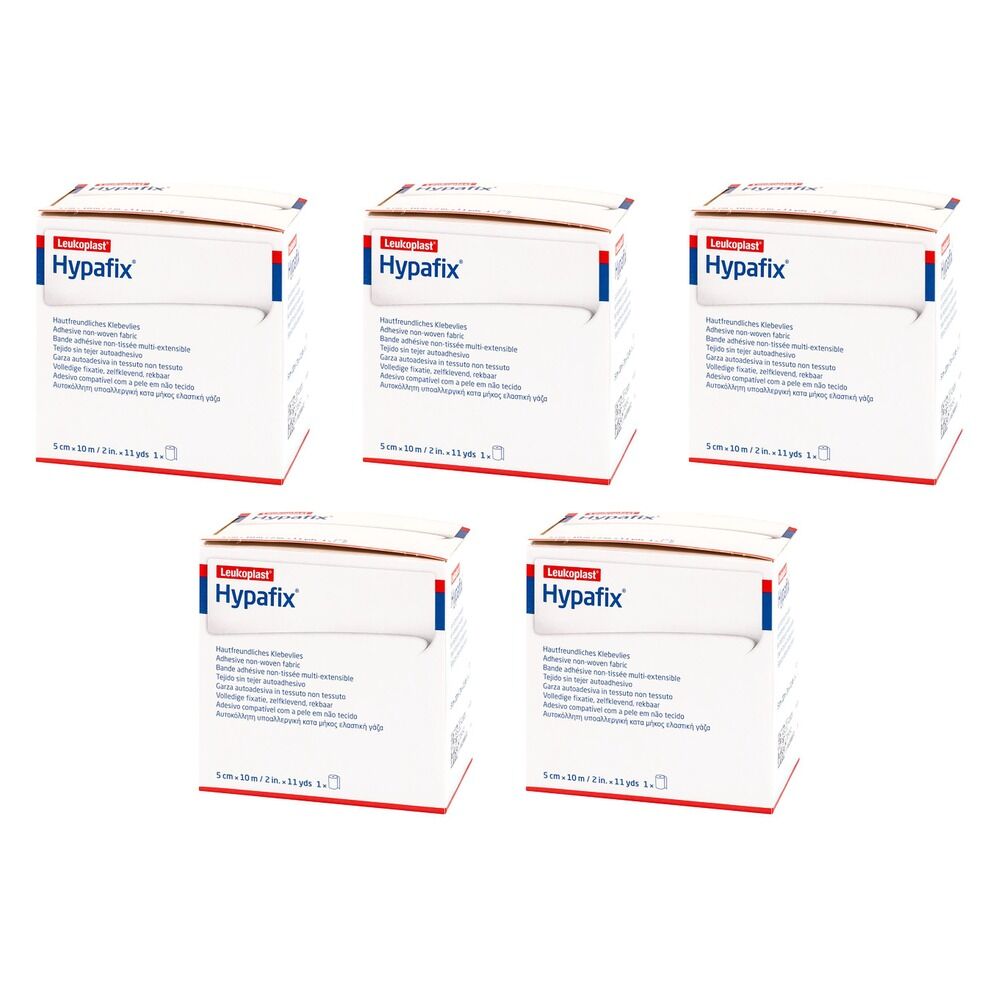 Hypafix Wide Area Fixation 5cmx10m Pack of 5