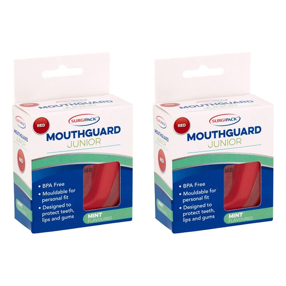 SurgiPack Mouthguard Junior Red Pack of 2