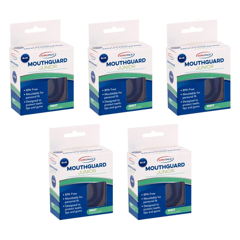 SurgiPack Mouthguard Junior Blue Pack of 5