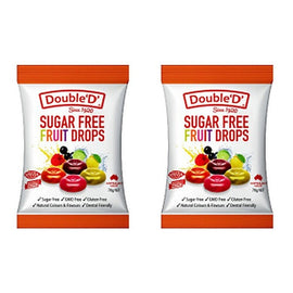 Double D Sugar Free Fruit Drops 70g x 12 Bundle of 2