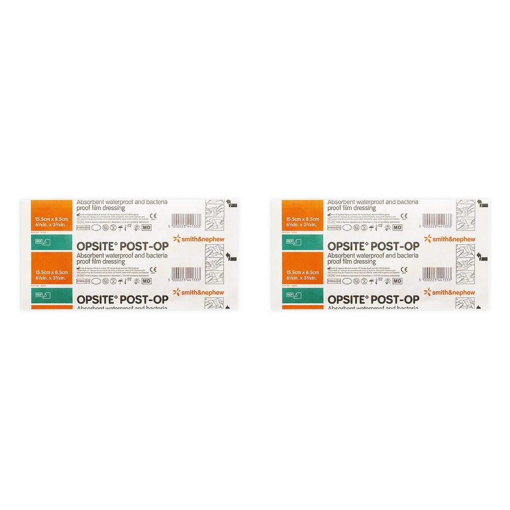 Opsite Post-Op Waterproof Dressing 15.5cm x 8.5cm x 20 Bundle of 2